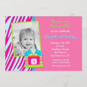 Bounce House Birthday Party invitation