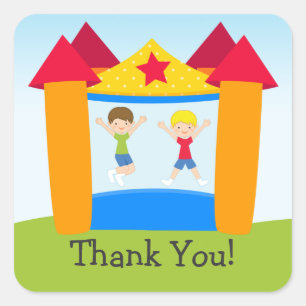 Bounce House Birthday Party Sticker