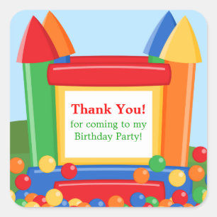 Bounce House Birthday Party Sticker