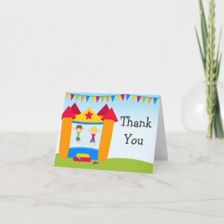 Bounce House Birthday Party Thank You Card