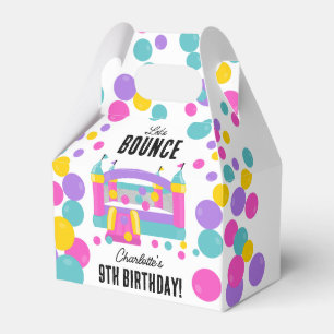 Bounce House Jumping Castle Girls Birthday Party Favor Box