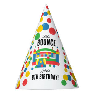 Bounce House Jumping Castle Kids Birthday Party Hat