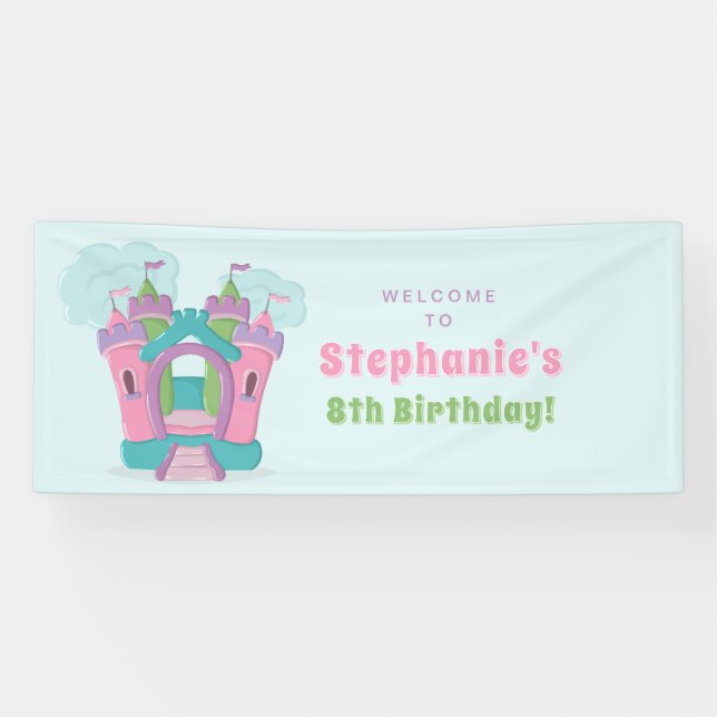 Bounce House Party Banner (Horizontal)