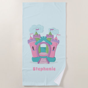 Bounce House Party Beach Towel