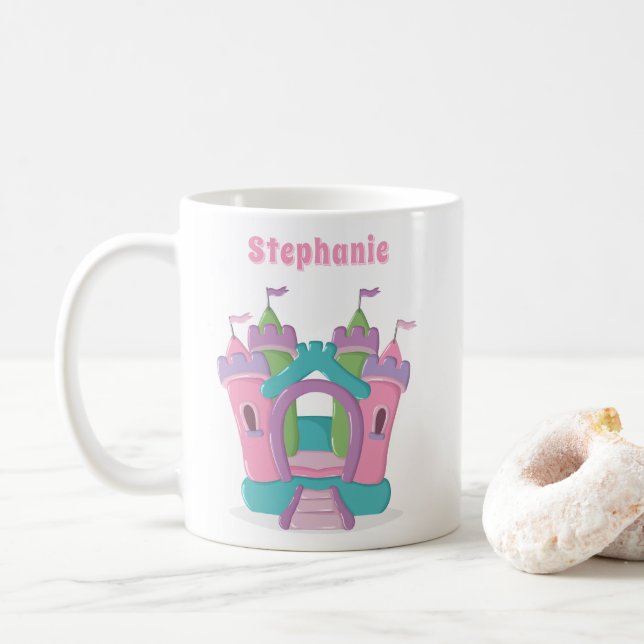 Bounce House Party Coffee Mug (With Donut)