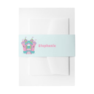 Bounce House Party Invitation Belly Band