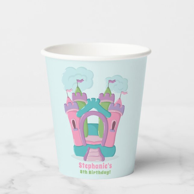 Bounce House Party Paper Cups (Front)