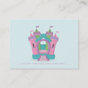 Bounce House Party Play Date Calling Cards