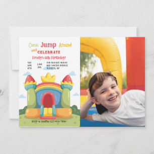 Bounce House Photo Invitation