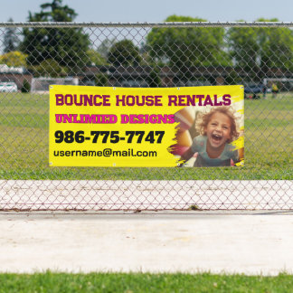 Bounce House Rentals Bannière personnalisée
