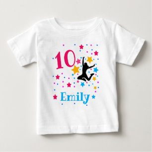 Bounce Jump Trampoline Birthday Girl Party Baby T-Shirt