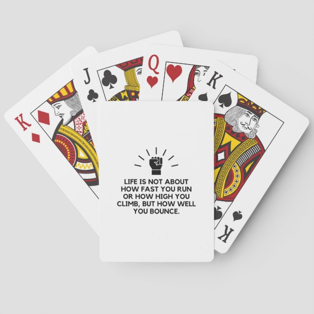 Bounce life playing cards (Back)