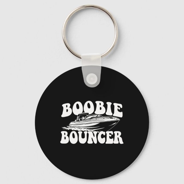 Bouncer - Boating Boat Sailing Motorboat Captain  Keychain (Front)