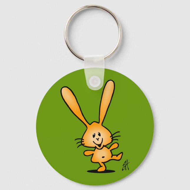 Bouncing Bunny Keychain (Front)