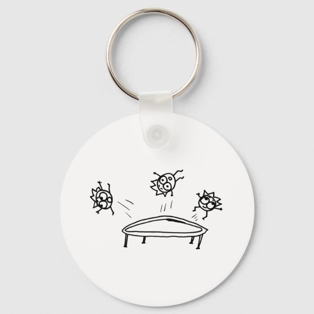 Bouncing Mathberries Keychain (Front)