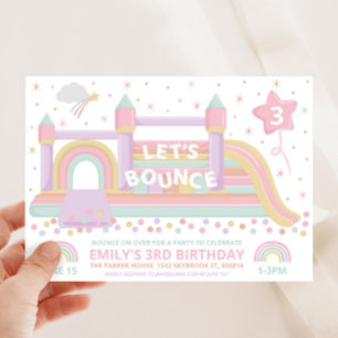 Bouncy Castle Invitation Anniversaire