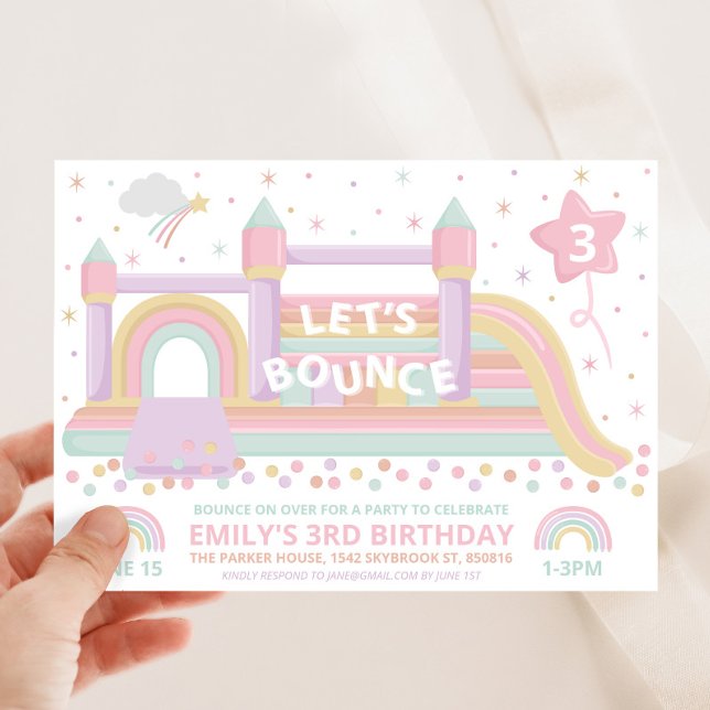 Bouncy Castle Invitation Anniversaire (Créateur téléchargé)
