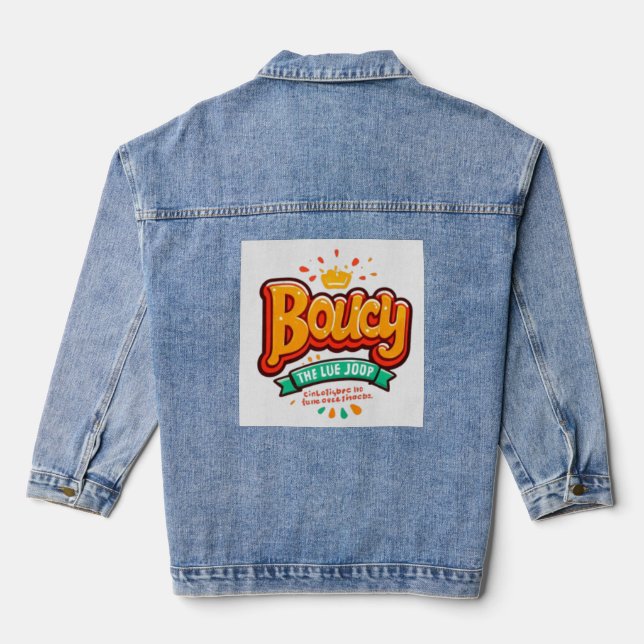 Bouncy Crown Denim Jacket (Back)