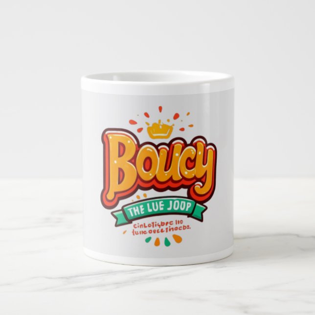 Bouncy Crown Large Coffee Mug (Front)