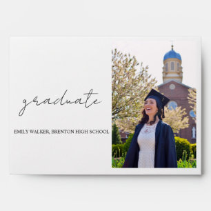 Bouncy Script Graduation  Envelope