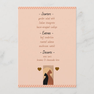 Bound by Paw & Heart Wedding Rehearsal Dinner Menu