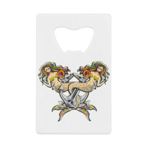 Bound Mermaids Nautical Credit Card Bottle Opener