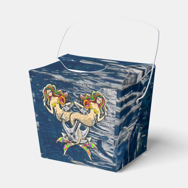 Bound Mermaids - Nautical Design for Ocean Lovers Favor Box (Front Side)