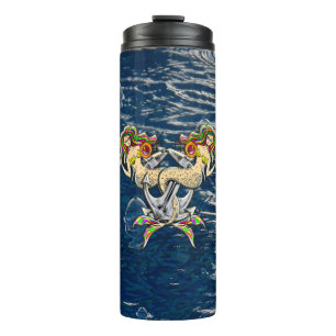 Bound Mermaids - Nautical Design for Ocean Lovers Thermal Tumbler