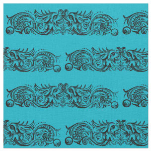 Bound Monsters (Black) Fabric