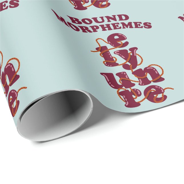 Bound Morphemes Phonics Teaching English Wrapping Paper (Roll Corner)