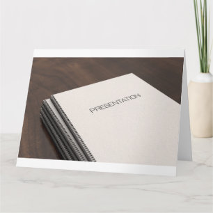 Bound Presentation Booklet Pile Card