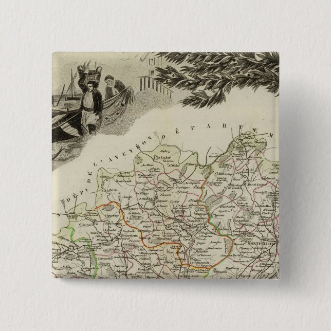 Boundaries 2 Inch Square Button (Front)