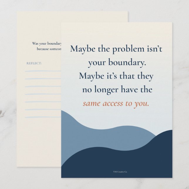 Boundaries Can Change Access Invitation (Front/Back)