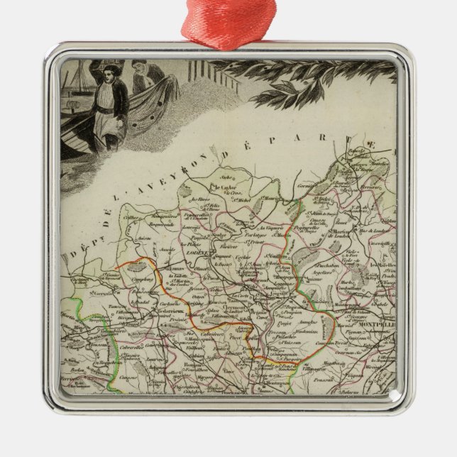 Boundaries Metal Ornament (Front)