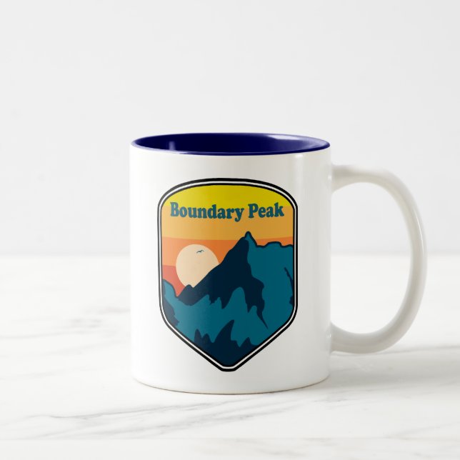 Boundary Peak Nevada Sunrise Two-Tone Coffee Mug (Right)