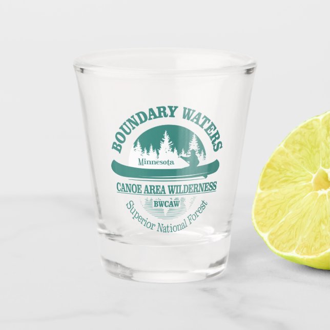 Boundary Waters Canoe Area Shot Glass (Front)