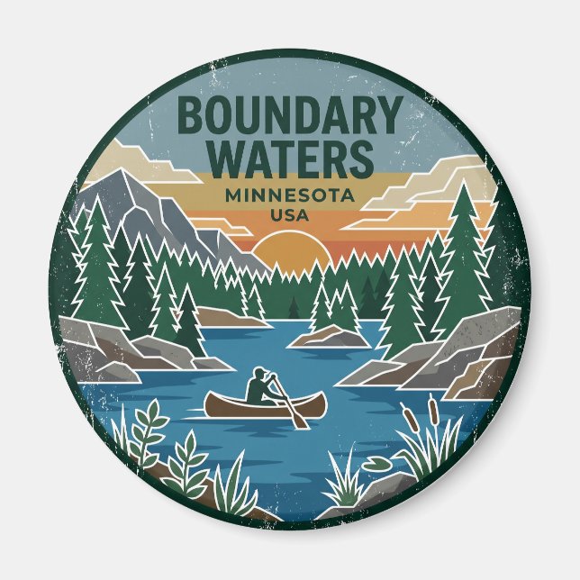 Boundary Waters Canoe Area Wilderness Minnesota Magnet (Front)