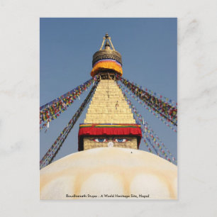 Boundhanath Stupa - A World Heritage site in Nepal Postcard