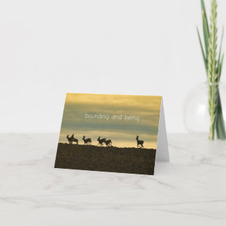 Bounding and Being Thank You Card