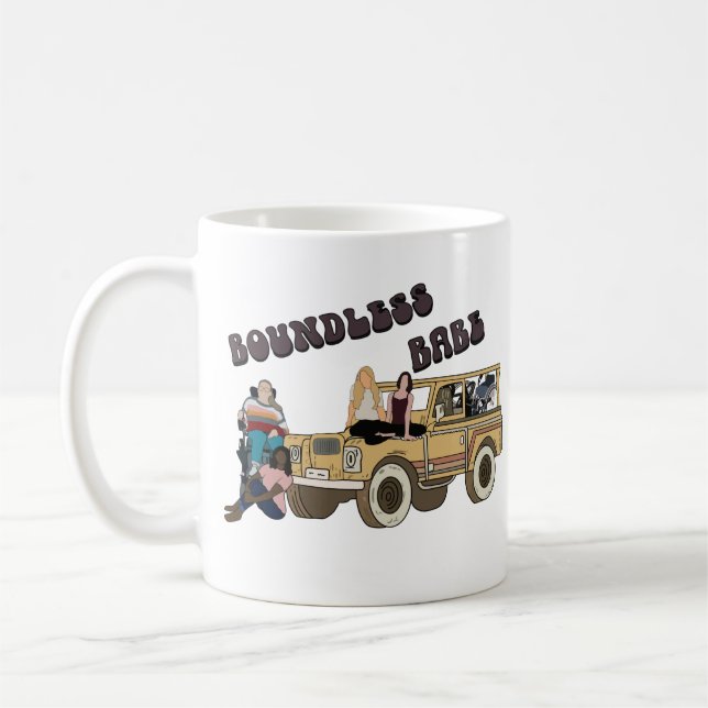 Boundless Babe Retro mug  (Left)