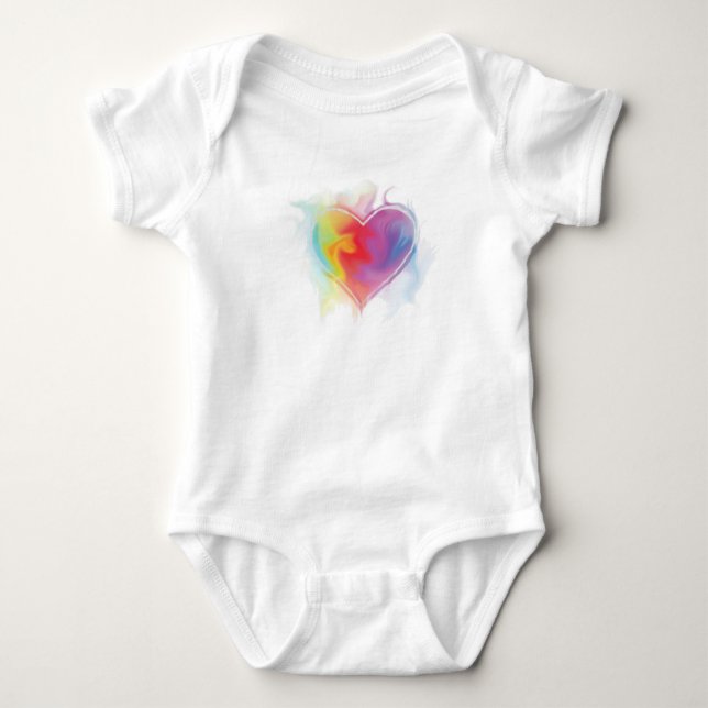 Boundless Heart Baby Bodysuit (Front)