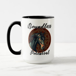 Boundless Potential Horse Mug – Majestic Stallion