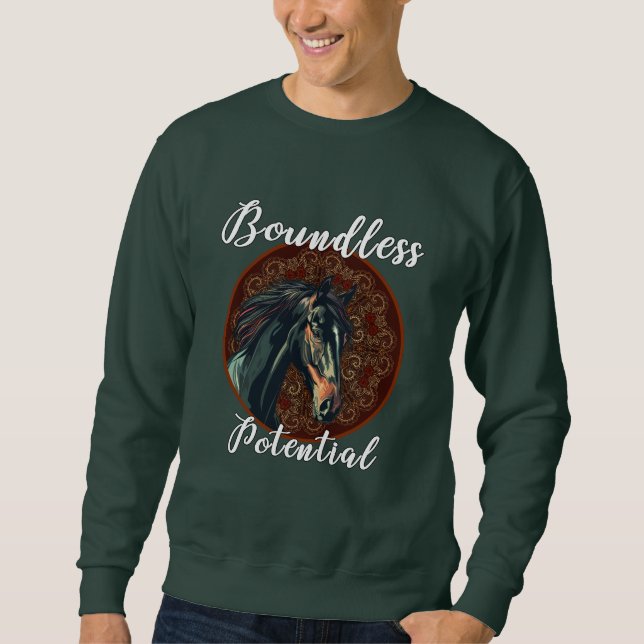 Boundless Potential Horse Sweatshirt – Majestic St (Front)