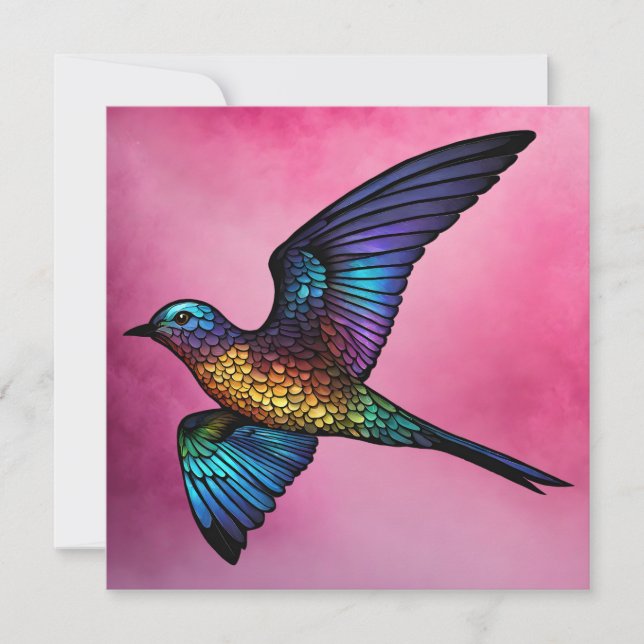 Boundless Wanderer: Multicoloured Swift Bird (Front)