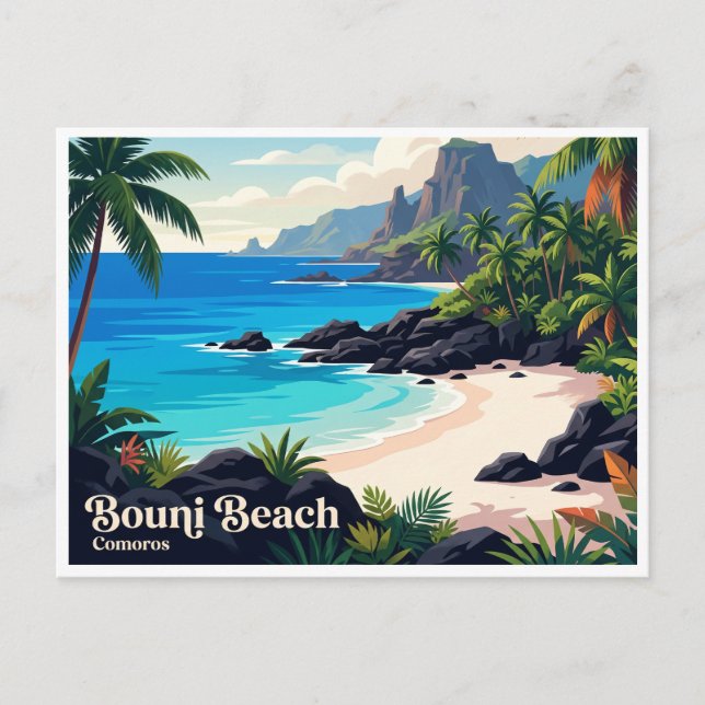 Bouni Beach Comoros Postcard (Front)