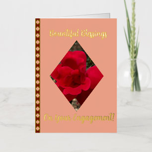 Bountiful Blessings on Your Engagement, Foil Card
