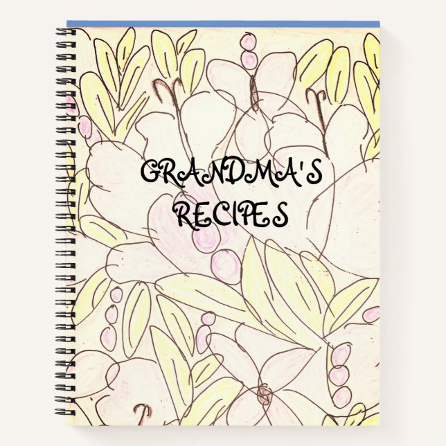 Bountiful Blossoms Grandma's Recipes Notebook (Front)