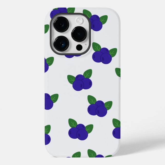 Bountiful Blueberries iPhone Case  (Back)