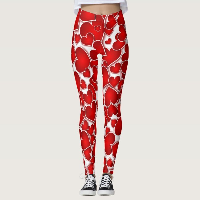 Bountiful Bright Hearts Leggings (Front)