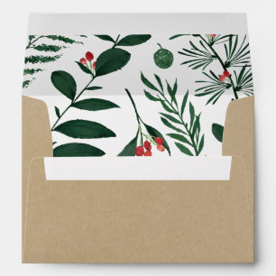 Bountiful Forest   Kraft Return Address Envelope